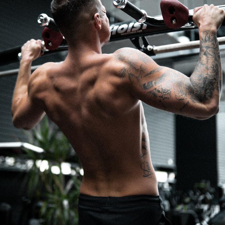 Professional gym with weight equipment